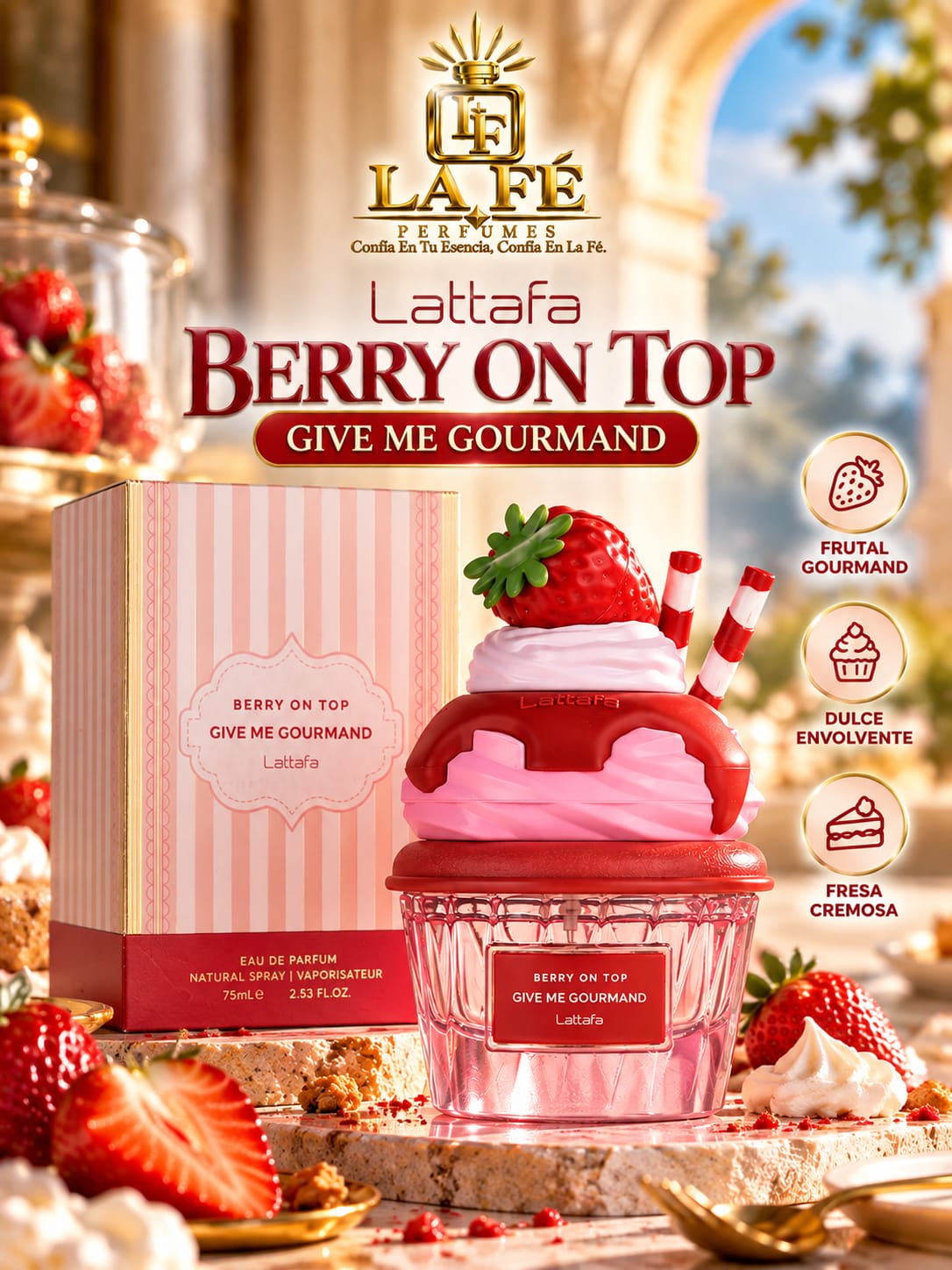 Lattafa Give Me Gourmand Berry On Top 75ml EDP